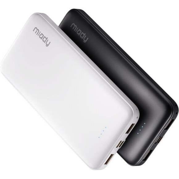 2 Pack 10000mAh Portable Charger USB C Fast Charging Power Bank for Phone - Picture 1 of 7